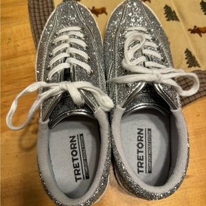 Silver Tretorn sneakers!